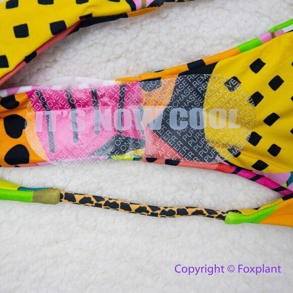 NEW It’s now cool  String Bikini Bottom cheeky thong in Tropicool, size M - Picture 11 of 12